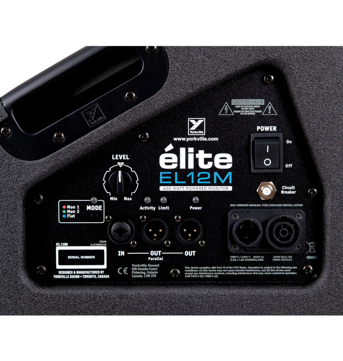 YORKVILLE EL12M Elite 12” Powered Stage Monitor