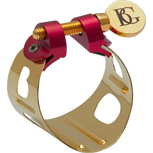BG Ligature & Cap Soprano Sax, Duo, Metal Gold Plated