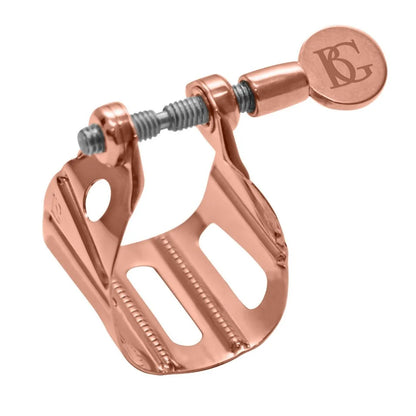 BG Ligature & Cap Universal Metal Jazz, Alto & Tenor Metal MP, Rose Gold