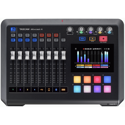 TASCAM MIXCAST 4 PODCAST MIXER W/REC & USB INTF