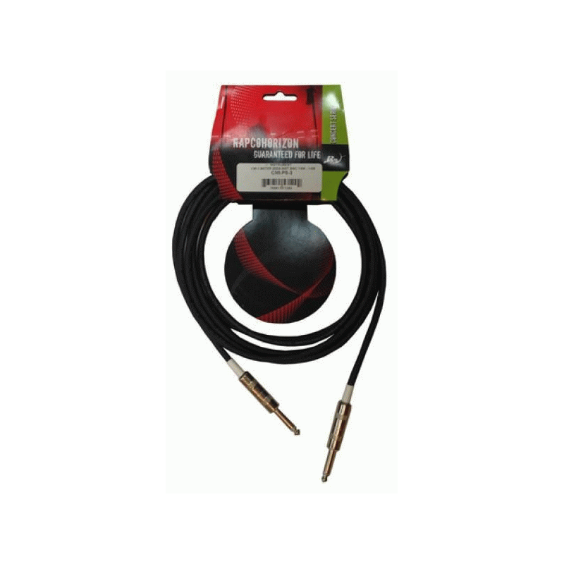 RAPCO 2MTR INSTRUMENT CABLE WITH R/A TO R/A JACKS