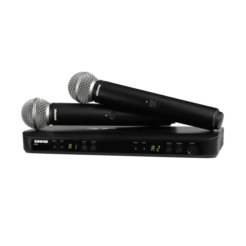 Shure BLX288 PG58 Wireless Dual Handheld System M17 662-686MHz